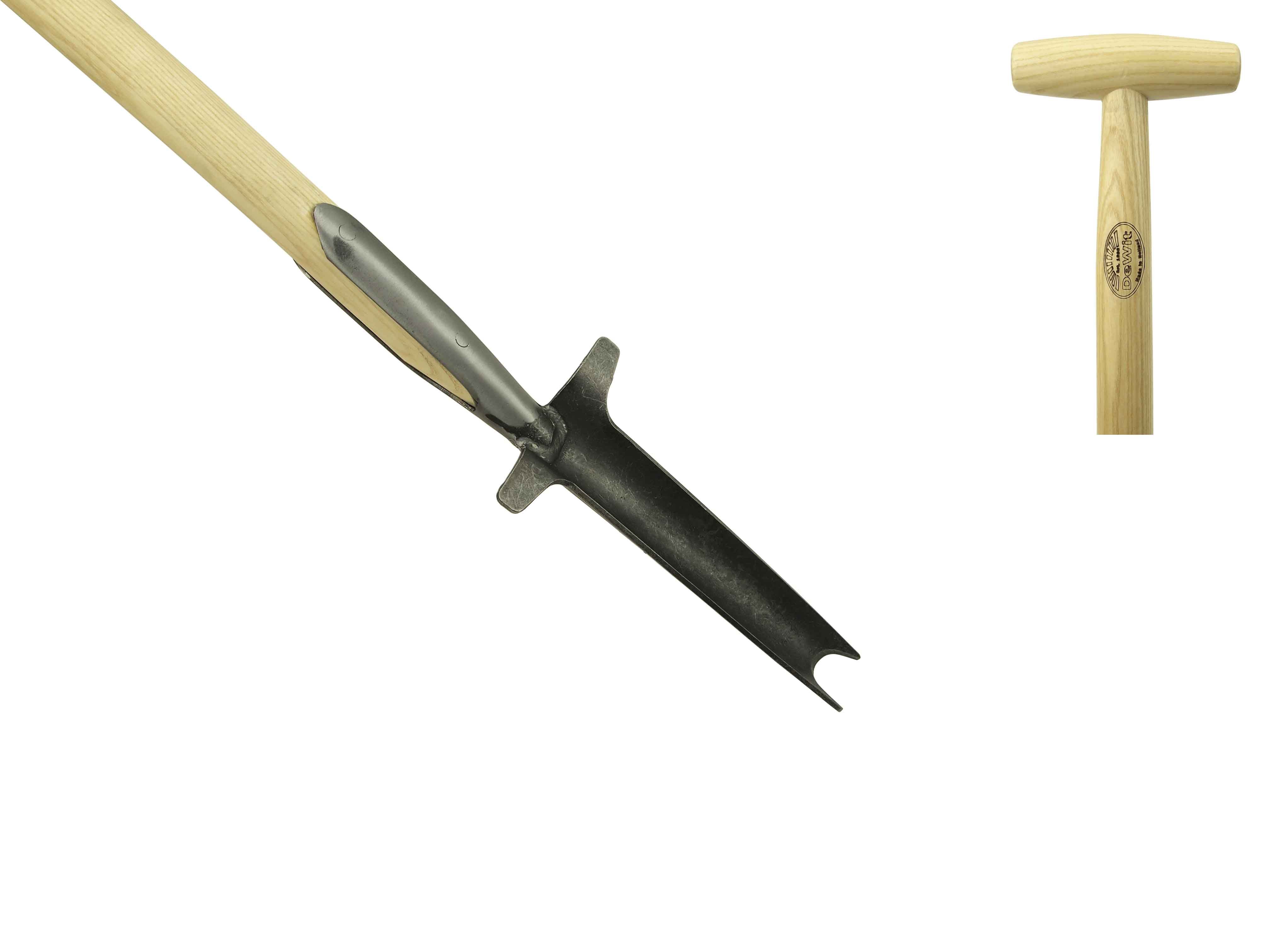 Heavy duty thistle spade with 90cm T-handle